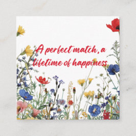 Tarjeta De Recepción Una pareja perfecta, una vida de felicidad