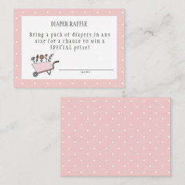 Tarjeta De Recepción Una pequeña carta de pañales de flores silvestres