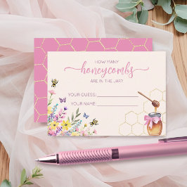 Tarjeta De Recepción Una Pequeña Ducha De Miel Adivinan El Billete De L