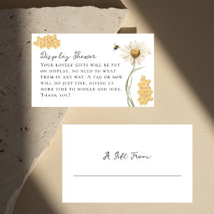 Tarjeta De Recepción Una pequeña exhibición de abeja melífera sin envol
