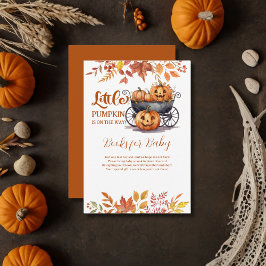 Tarjeta De Recepción Una pequeña fiesta de baby shower de Halloween de 