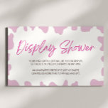 Tarjeta De Recepción Una pequeña niña en la pantalla de Baby Shower<br><div class="desc">¡Esta es una tarjeta de envoltorio de ducha de pantalla de Baby Shower de A Little Cowgirl Rodeo!</div>