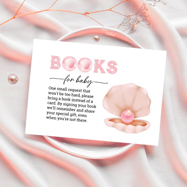 Tarjeta De Recepción Una pequeña perla está en camino Libros para Bebé (Subido por el creador)