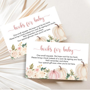 Tarjeta De Recepción Una pequeña solicitud de un libro de Baby Shower d