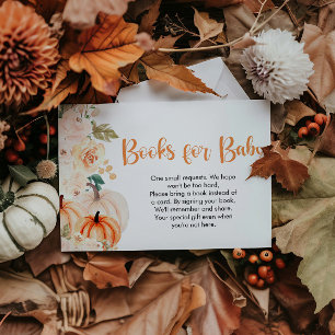 Tarjeta De Recepción Una pequeña solicitud de un libro de Baby Shower d