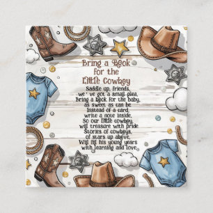 Tarjeta De Recepción Una pequeña vaquero está en camino Baby Shower