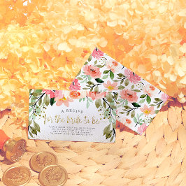 Tarjeta De Recepción Una Receta Para Que La Novia Sea