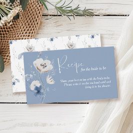 Tarjeta De Recepción Una receta para que la novia sea una ducha de novi