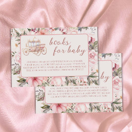 Tarjeta De Recepción Una vez los libros de princesas rosadas para bebé