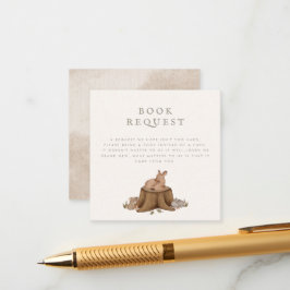 Tarjeta De Recepción Una vez, solicitud de libro de Woodland