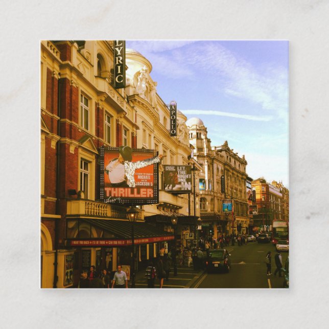 Tarjeta De Recepción Urban Vintage Downtown Cityscape (Anverso)