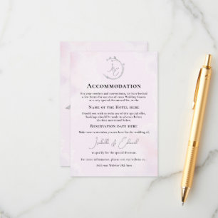 Tarjeta De Recepción URL del Boda de Lovebirds gris minimalista