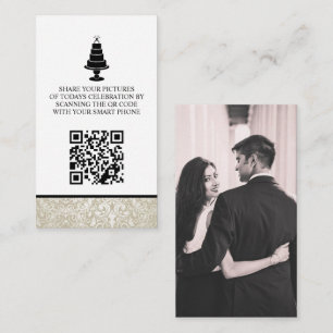 Tarjeta De Recepción Uso compartido de fotos de pasteles bodas