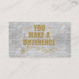 Tarjeta De Recepción Usted Hace La Diferencia