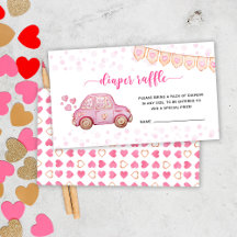 Valentine Pink Car Sor Diaper Raffle