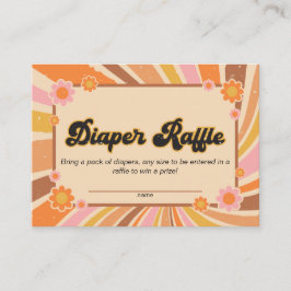 Tarjeta De Recepción Vamos a conseguir el pañal de Baby Shower Groovy R