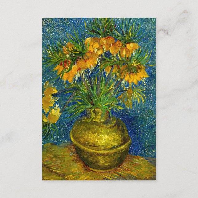 Tarjeta De Recepción Van Gogh Imperial Fritillaries (Anverso)