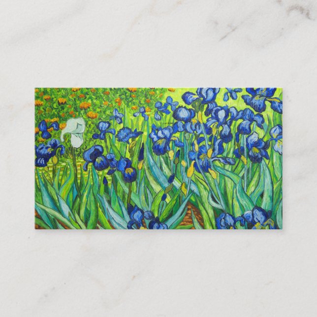 Tarjeta De Recepción Van Gogh Irises (Anverso)