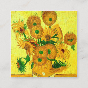 Tarjeta De Recepción Van Gogh Sunflowers