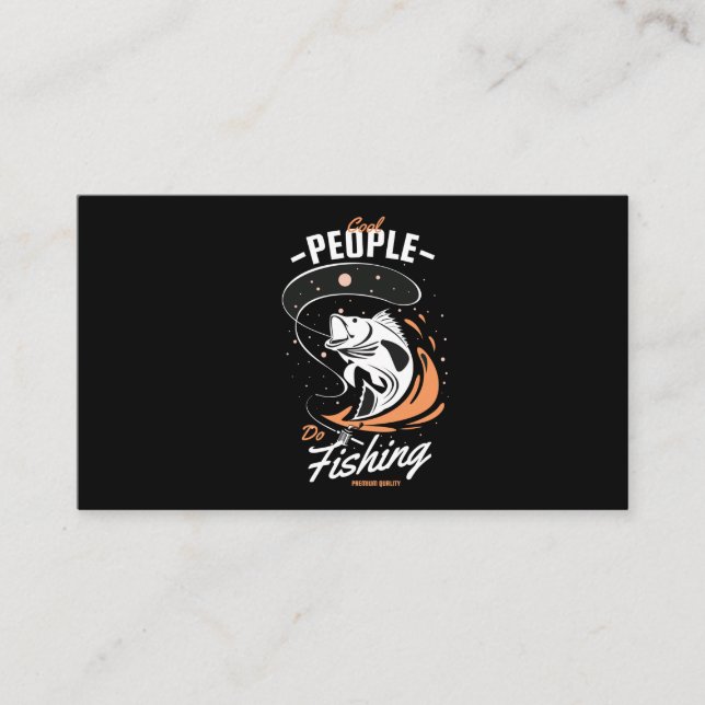 Tarjeta De Recepción Vector fresco la gente hace pesca, pescar camiseta (Anverso)