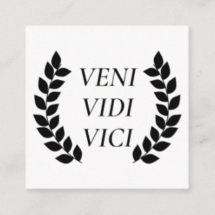 Tarjeta De Recepción Veni Vidi Vici