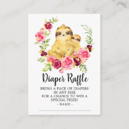 Tarjeta De Recepción Venta de entradas para pañales Raffle de mamá y be