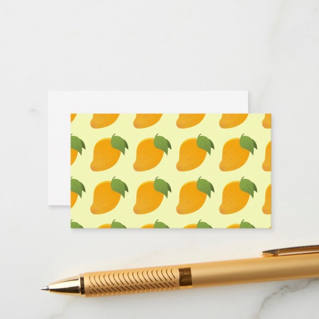 Tarjeta De Recepción Verano Caribe para los amantes de las frutas tropi (Anverso/Reverso In Situ)