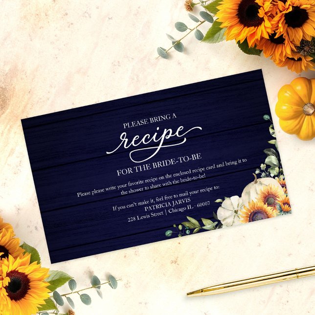 Tarjeta De Recepción Verdor girasoles novia solicitud de receta para du (Subido por el creador)