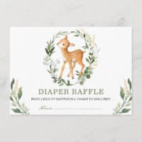 Verdor neutro Oro Woodland Deer Diaper Raffle
