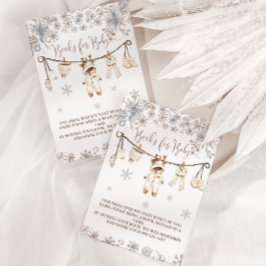Tarjeta De Recepción Vestimenta neutral de invierno Libros de Baby Show