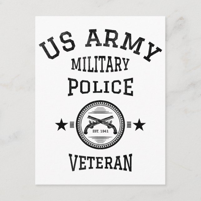 Tarjeta De Recepción Veterano Oficial de Policía Retirado (Anverso)