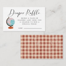 Viaje Baby Shower Diaper Raffle Ticket