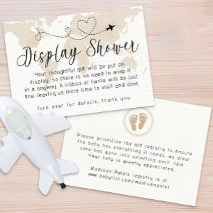 Tarjeta De Recepción Viaje con ducha de pantalla Baby Shower