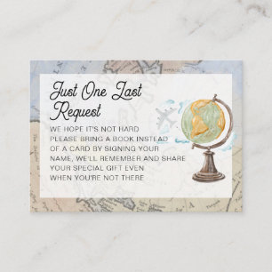 Tarjeta De Recepción Viajes en el mundo   Suscripción de solicitud de l