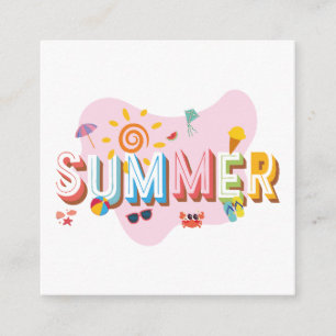 Tarjeta De Recepción Vibes de verano