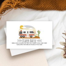 Viejo desierto de RV Baby Shower Diaper Raffle