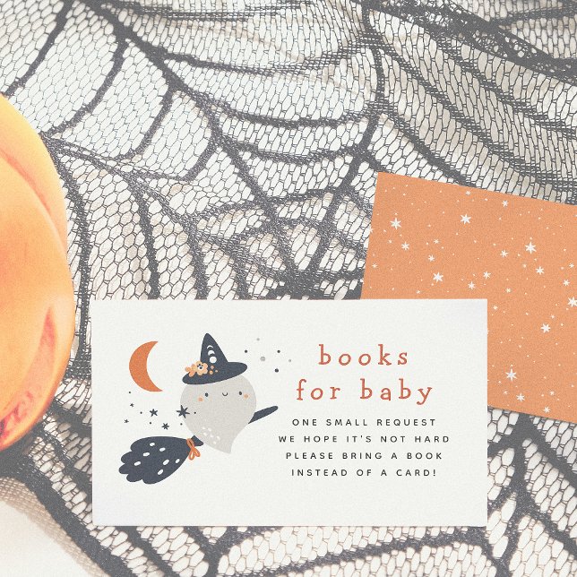 Tarjeta De Recepción Vigila un libro de Halloween Libros de Baby Shower (Subido por el creador)