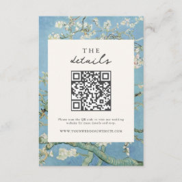 Tarjeta De Recepción Vincent Van Gogh Almond Blossom Boda Floral