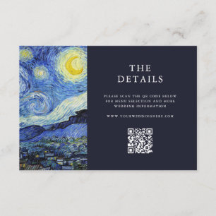 Tarjeta De Recepción Vincent Van Gogh Starry Night Boda