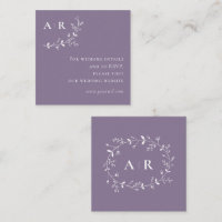 Vine Scroll Boda Website Detalles Purple