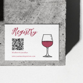 Tarjeta De Recepción Vino Antes De La Ducha Bridal Vows