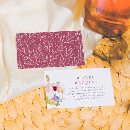 Tarjeta De Recepción Vino Antes De Var Vino Dando Ducha Británica