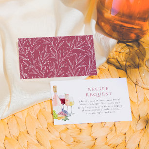 Tarjeta De Recepción Vino Antes De Var Vino Dando Ducha Británica