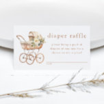 Tarjeta De Recepción Vintage Baby Carriage Baby Shower Diaper Raffle<br><div class="desc">Tarjeta De Alojamiento De Raffle Con Porte De Bebé Vintage Baby Shower Diaper. Haga clic en el botón personalizar para personalizar este diseño con sus detalles.</div>