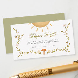 Tarjeta De Recepción Vintage Baby Shower Diaper Raffle