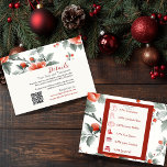 Tarjeta De Recepción Vintage Christmas Boda Details & Itinerary<br><div class="desc">Haga de su boda de Navidad vintage un asunto alegre con nuestra Tarjeta de Alojamiento Infográfico Detalles e Itinerario! Es como un viaje en trineo a través de tus planes bodas - lleno de toda la información que tus invitados necesitan, envuelto en encanto festivo! La oportunidad perfecta para mantener a...</div>