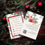 Tarjeta De Recepción Vintage Christmas Boda Details & Itinerary<br><div class="desc">Haga de su boda de Navidad vintage un asunto alegre con nuestra Tarjeta de Alojamiento Infográfico Detalles e Itinerario! Es como un viaje en trineo a través de tus planes bodas - lleno de toda la información que tus invitados necesitan, envuelto en encanto festivo! La oportunidad perfecta para mantener a...</div>