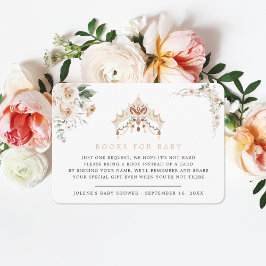 Tarjeta De Recepción Vintage Elegante | Solicitud de Libro Princesita