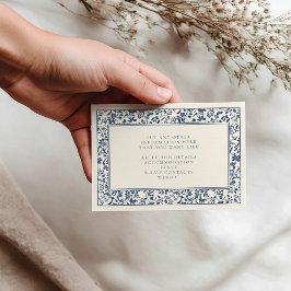 Tarjeta De Recepción Vintage floral desoftware los detalles floral