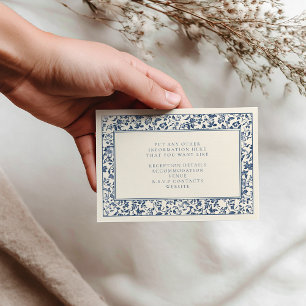 Tarjeta De Recepción Vintage floral desoftware los detalles floral